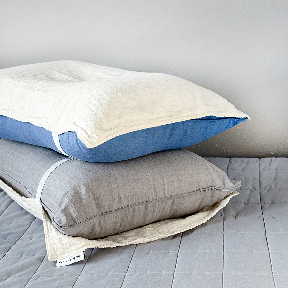 몽그레 강화소창 베개커버 밴딩 베갯잇 패드 정련완료