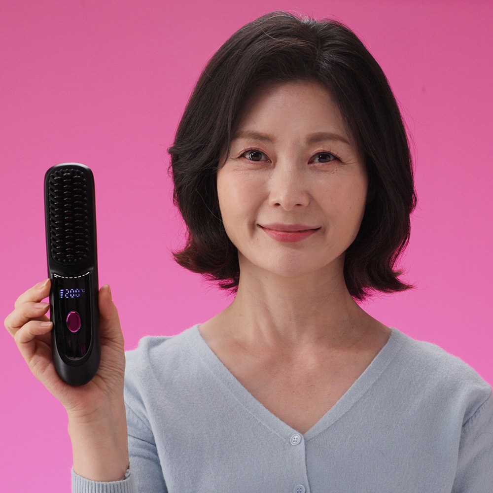 쿠조 무선 빗고데기 헤어브러쉬 매직기 뿌리볼륨 - 상세 이미지 4