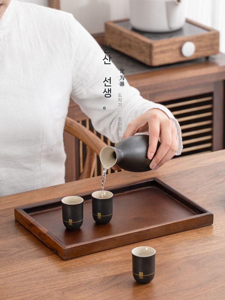 사케 중탕기 워머 데우기 도쿠리 아츠강 술잔 세트 컵 - 상세 이미지 4
