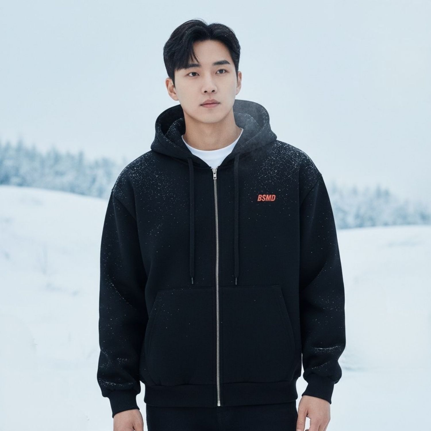 비스트모드 2컬러 폴라폴리스 합포 후드집업 헬스 오버핏 짐웨어 긴팔 티셔츠 BSMD 제품 이미지