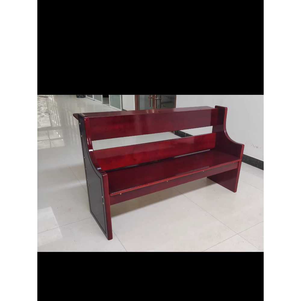 교회 벤치 장의자 공원 강당용 튼튼한 엔틱 예배 원목 120x40x80cm - 상세 이미지 5