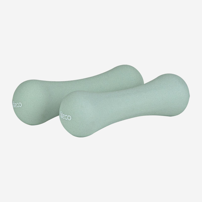 피테코 플로우 덤벨 네오프렌 미용아령 홈트 여성 0.5kg, 2개, 세이지그린 - 상세 이미지 3