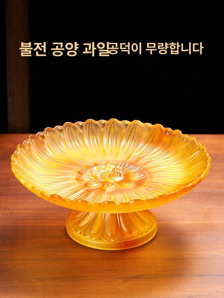 연꽃 LED등 법당용 연꽃등 연화등 석가탄신일 연등 팔복 등불 앰버 - 상세 이미지 3