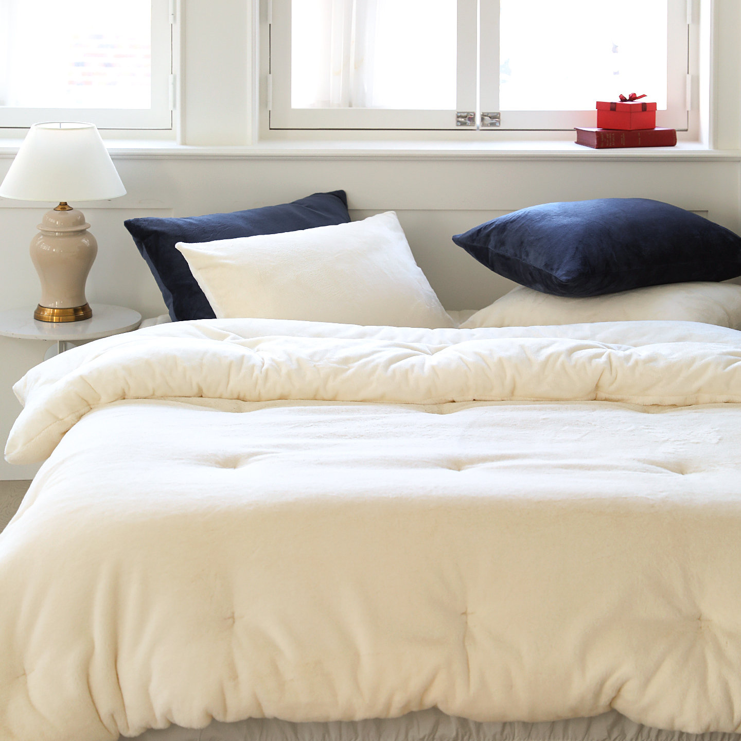 겨울 극세사이불 노스베어 프리미엄 라셀 10mm 장모 차렵이불 SS