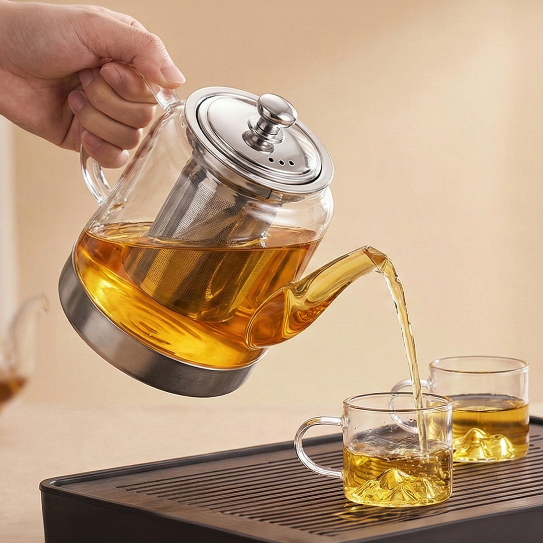 유리 티포트 인덕션 차주전자 티메이커 티팟 차망 페르비타 1.5L - 상세 이미지 3