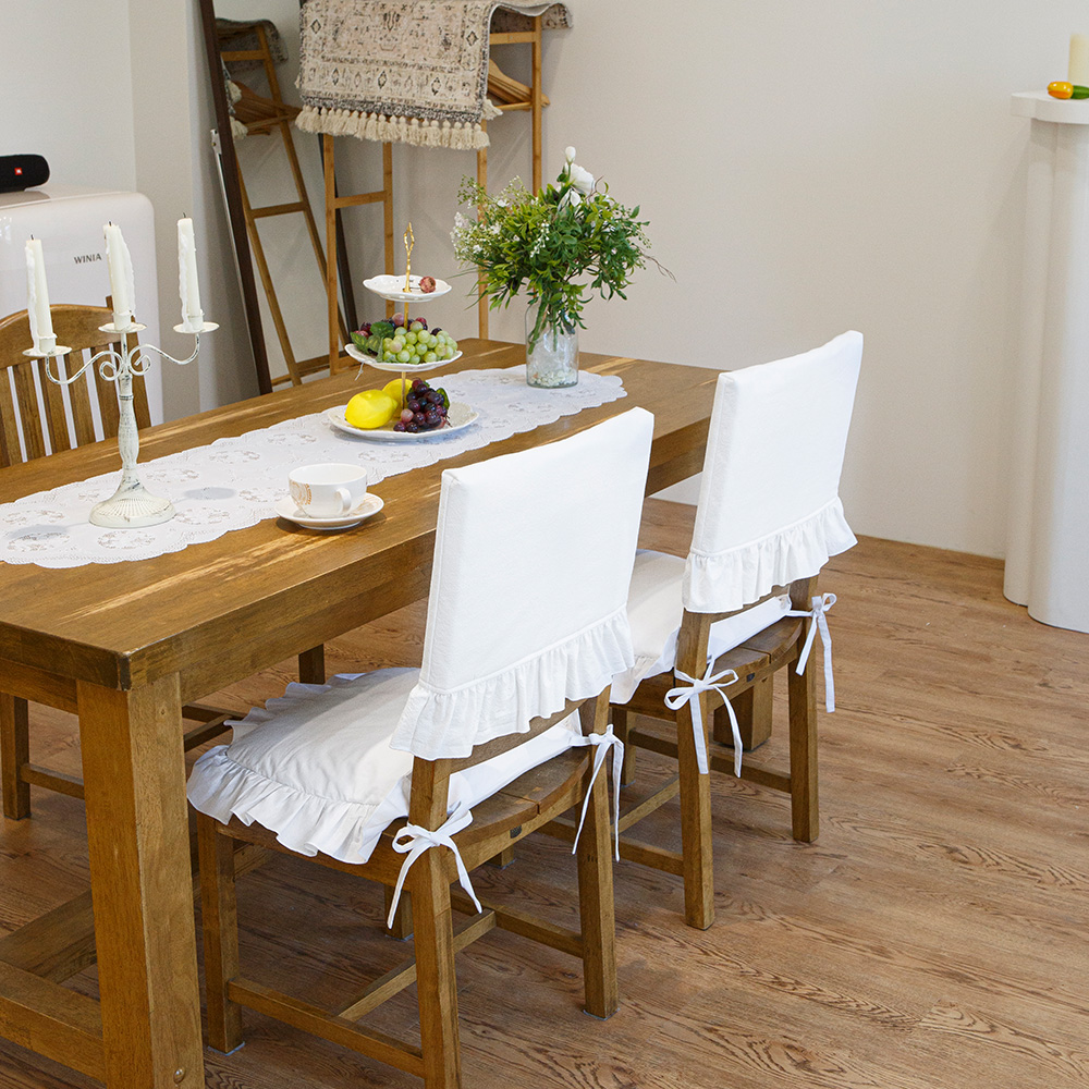 루이스 식탁 의자 등받이 커버, 순면 워싱 덮개 리폼 천갈이 헤드 가죽