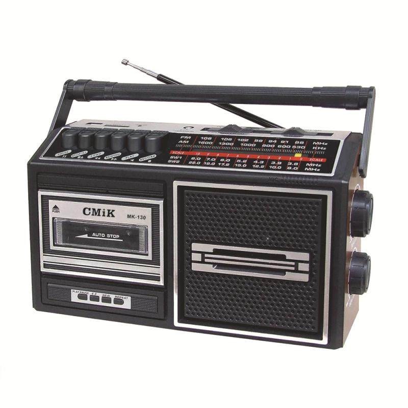 빈티지 카세트 플레이어 복고풍 FM AM SW 라디오 카세트 테이프 재생 녹음 기능 - 상품 이미지