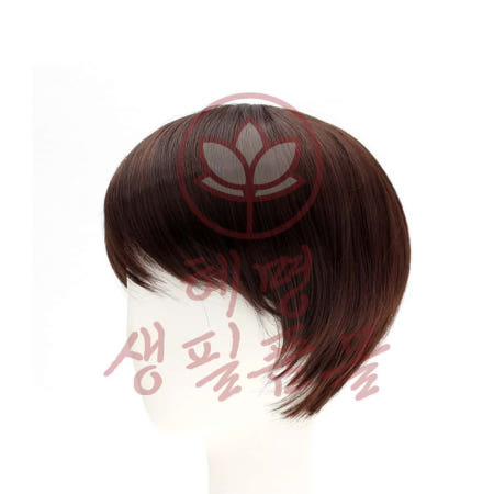 혜명몰협력사 숏컷 통가발 마호가니브라운 남성부분가발 단발통가발 여성통 리얼두피 자연스러움