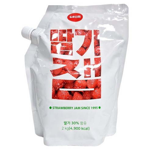 [가림산업] 딸기잼 2kg (파우치형) - 상품 이미지