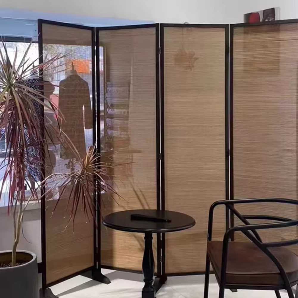대나무파티션 가리개 칸막이 접이식 라탄 일식집 식당 40x180cm - 상세 이미지 4