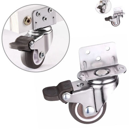 무소음 L형 가구 캐스터 회전 바퀴