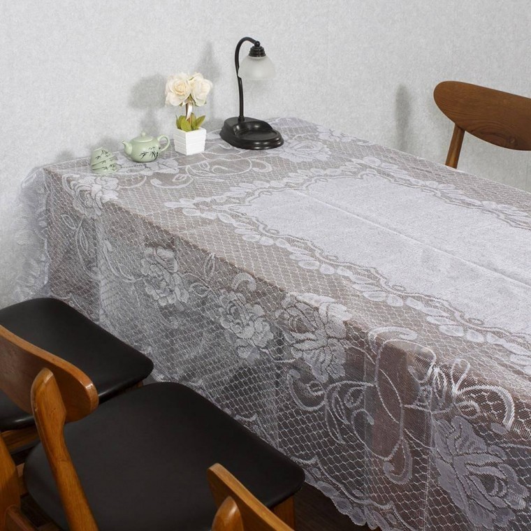 대형 레이스 테이블보 150x250cm 샐리가든 식당식탁보
