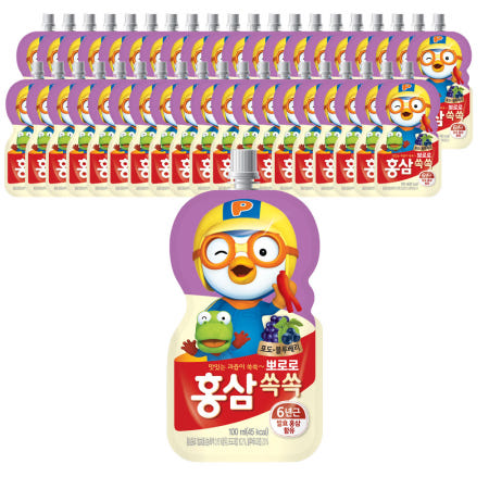 뽀로로 홍삼쏙쏙 블루베리 100ml X 40개입