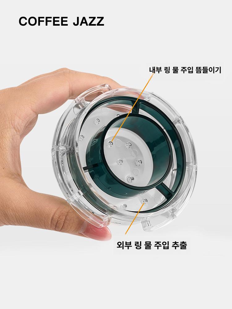핸드드립 드리퍼 손잡이형 드립퍼 커피 추출 스테인리스 손잡이용 드립 샤워 - 상세 이미지 4