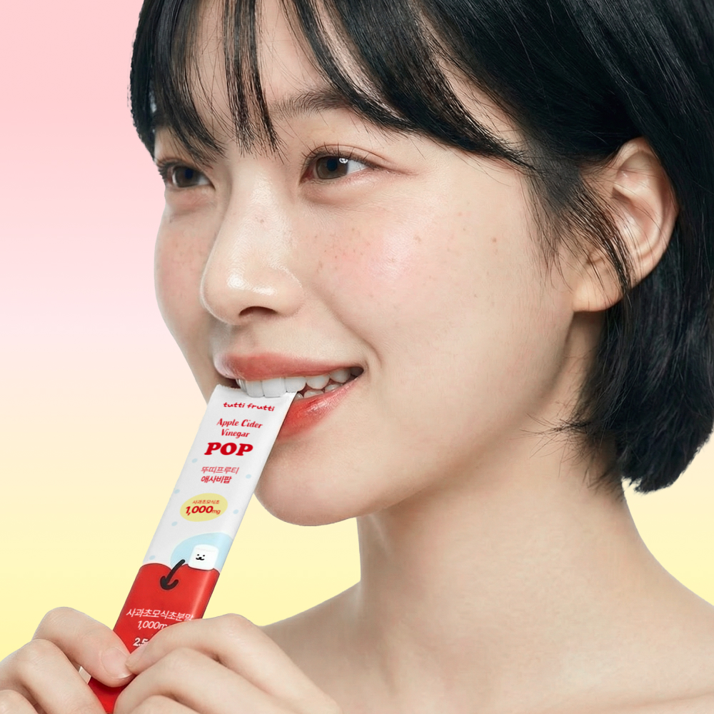 뚜띠프루티 애사비 씹어먹는 애플사이다비니거 알약 캔디 스틱 20포, 2개 - 상세 이미지 4