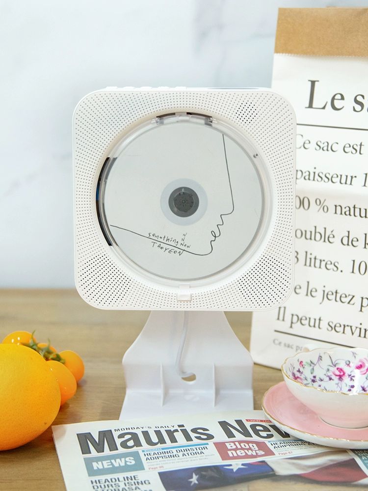 벽걸이 CD 플레이어 리핑 HDMI 출력 배터리 내장 DVD 화이트 AV 소형 - 상세 이미지 4