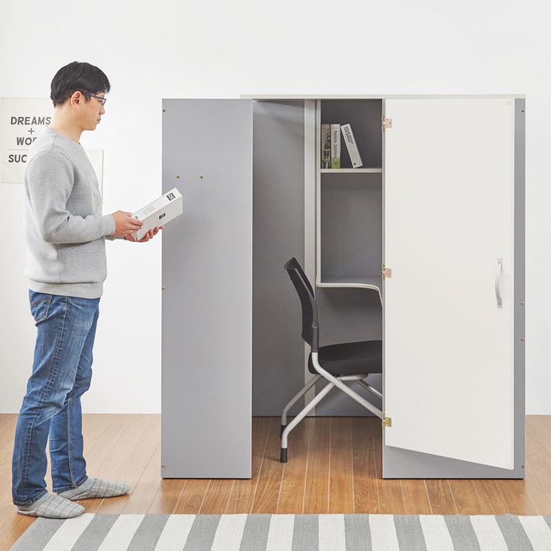 e스마트 무아르 프리미엄 1인 가정용 독서실책상 H1600