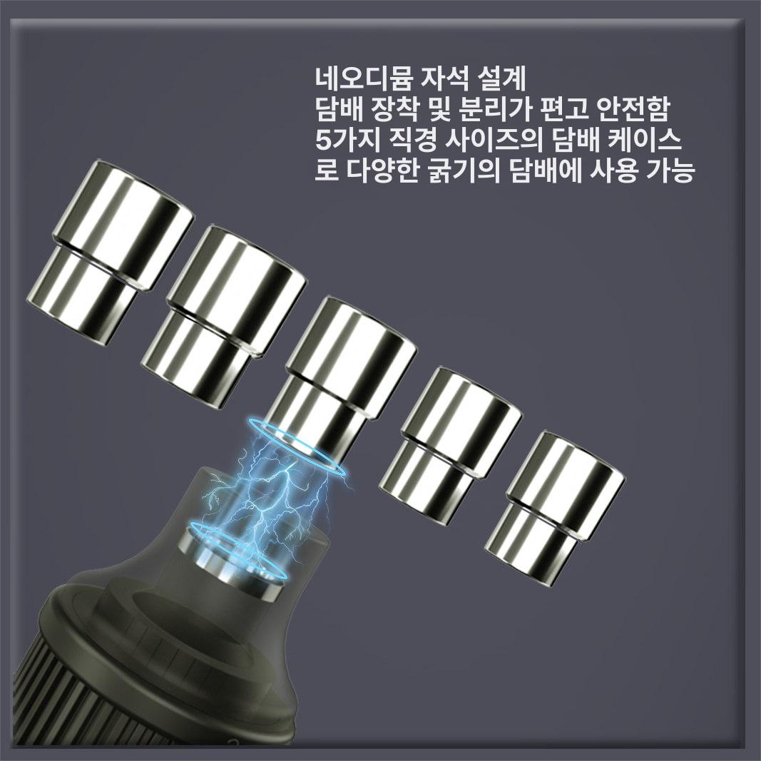 이동식 연기 제거기 담배 제거 실내 환기 휴대용 흡입기 타이타늄그레이 - 상세 이미지 3