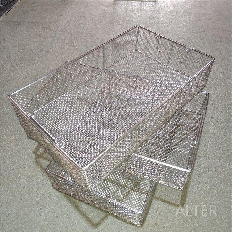 대형 스텐 채반 바구니 망 세척 스테인리스 소쿠리 메쉬 30x20x10cm 스텐 채반 - 상세 이미지 2
