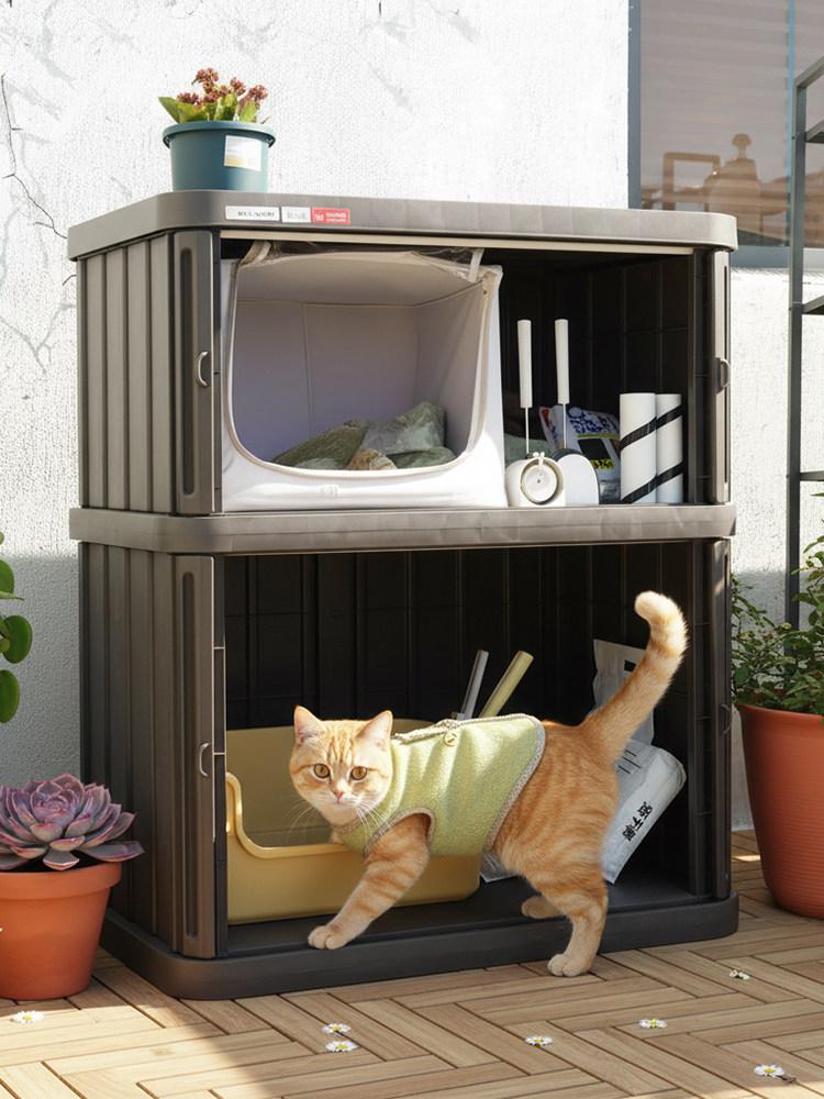 야외 보관함 간이 농막 미니창고 마당 정리함 방수 옥상 버티컬 HL1300v 136cm 2개 20kg 1개 - 상세 이미지 5