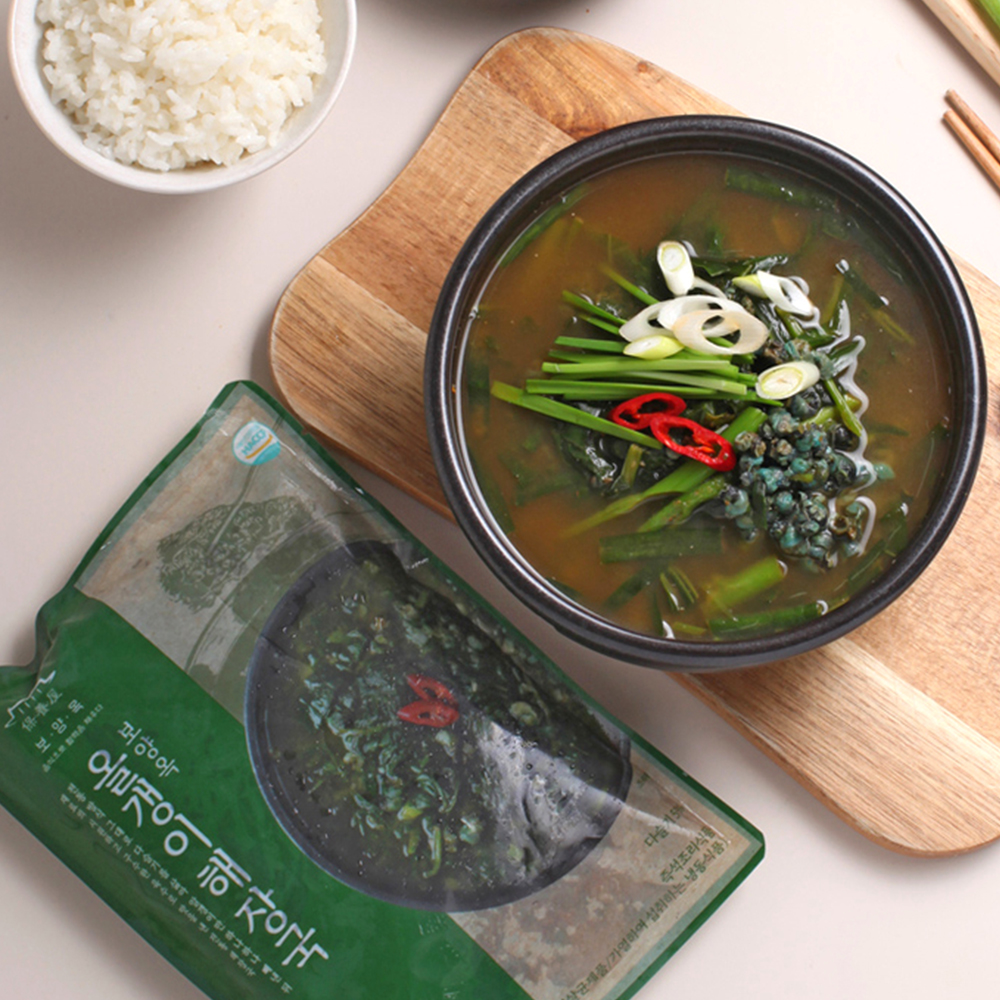 [센터합배송]칼칼하고 시원한 얼큰 아욱 올갱이 해장국 600g 충청도식 장터맛 이미지 3