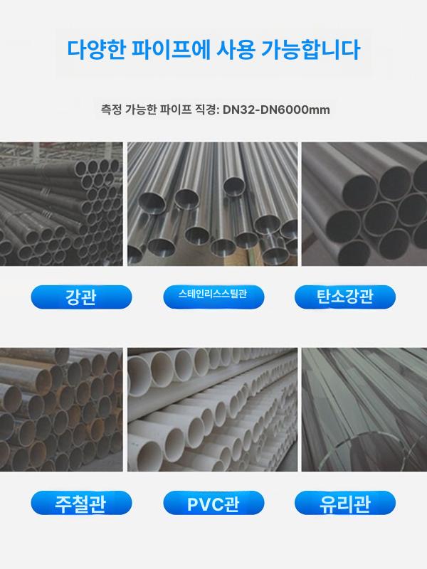 액체 유량계 변환기 RS485 통신 Modbus 디지털 휴대용 소형 DN15 100 리튬 배터리 - 상세 이미지 5