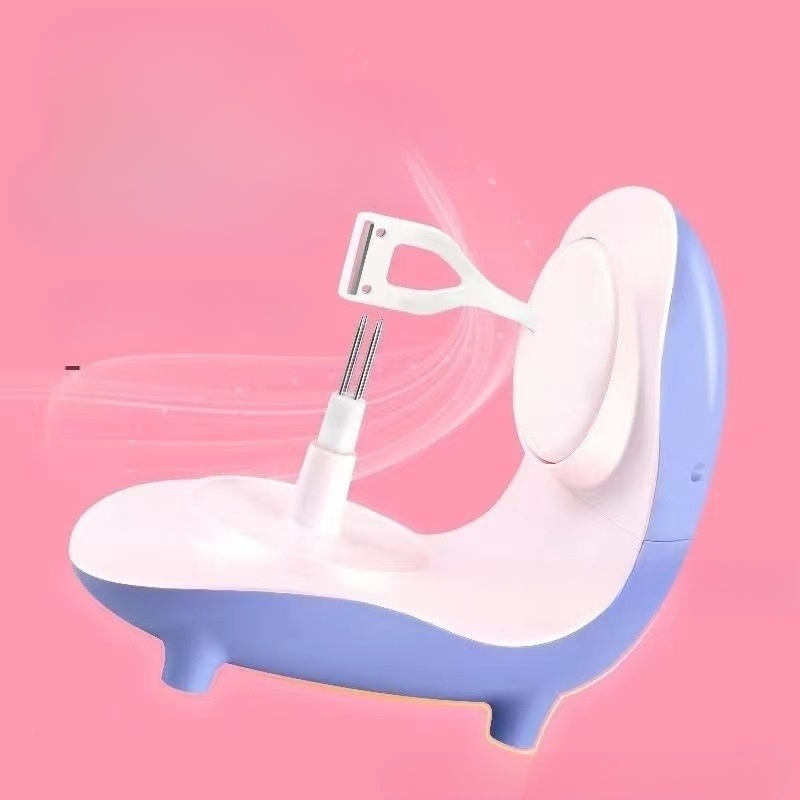 AI 과일 껍질 자동 회전형 전기 필링기 사과 배 복숭아 감 다용도 안전 스테인리스 칼날 - 상품 이미지