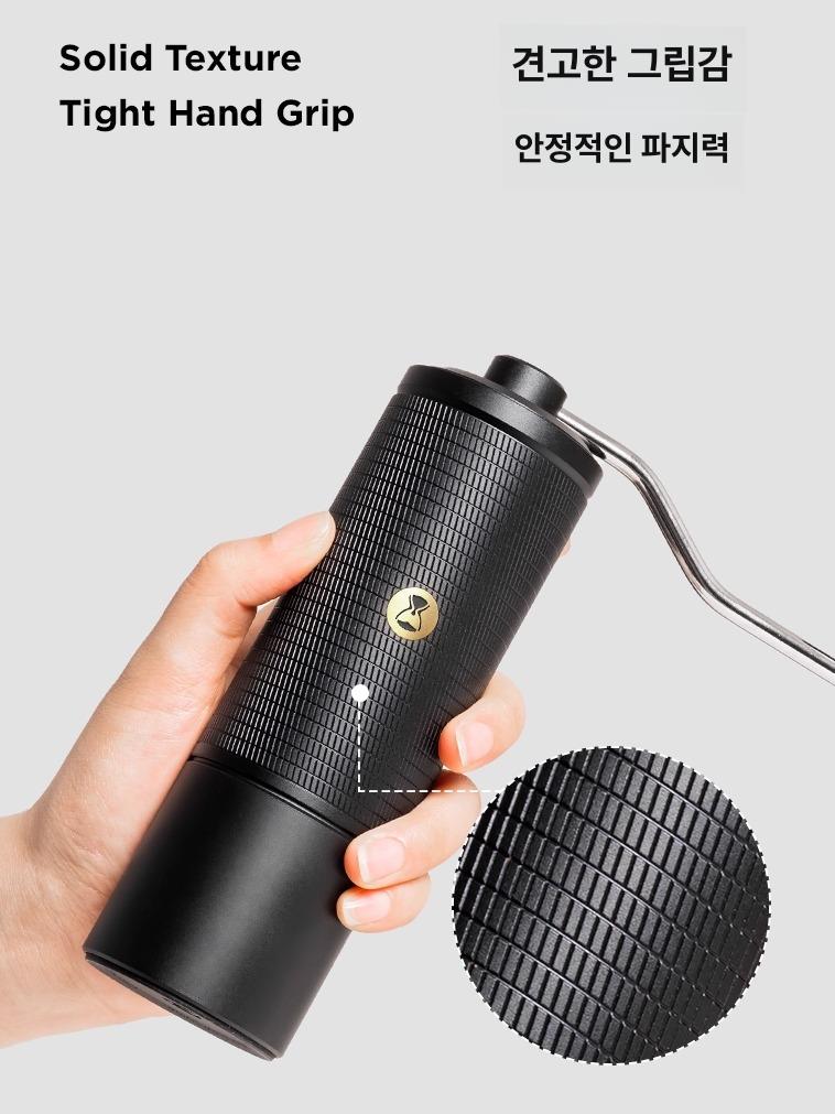 휴대용 커피 그라인더 접이식 핸들 에스프레소용 분리형 C5 돈 골드 42mm다목적그라인더미세조절 - 상세 이미지 2