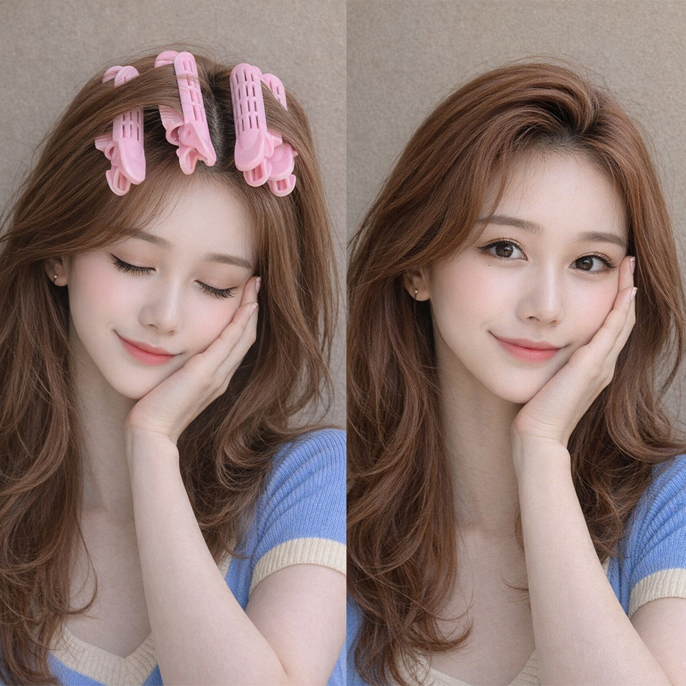 앞머리헤어롤 그루프 볼륨펌 뿌리볼륨집게 모류교정 셀프파마 구르프 이미지 6