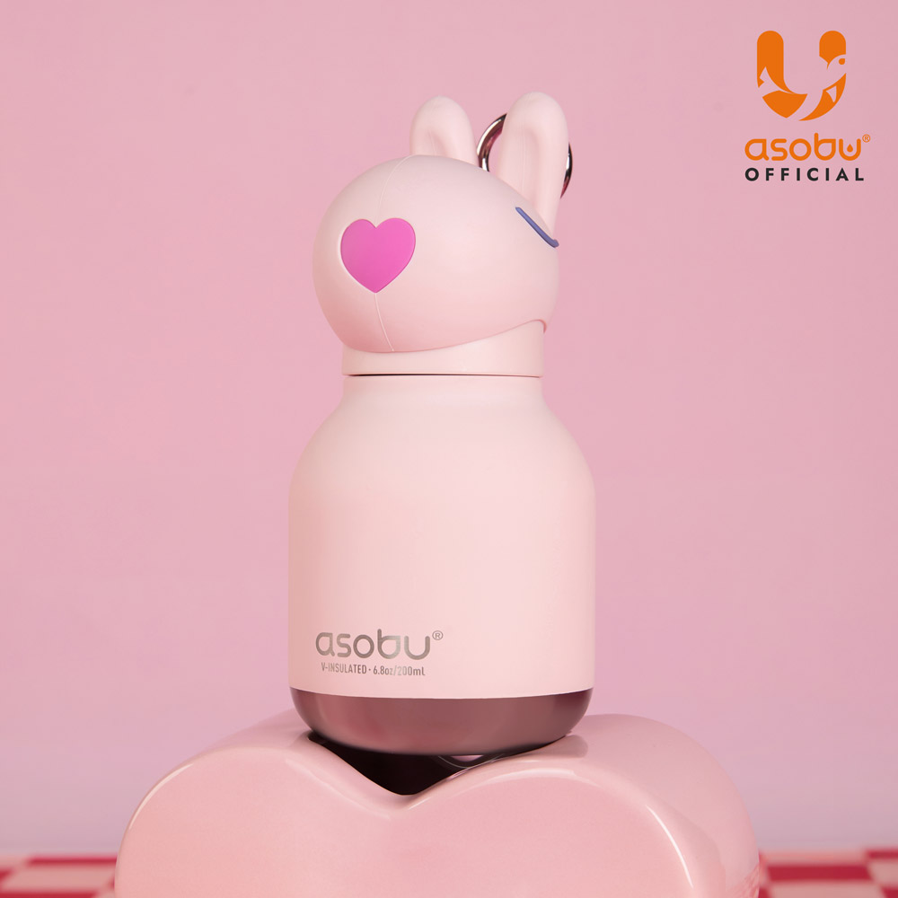 아소부 스테인레스 보온보냉 키링 텀블러 미니 베스티 200ml, 버니 - 상세 이미지 3