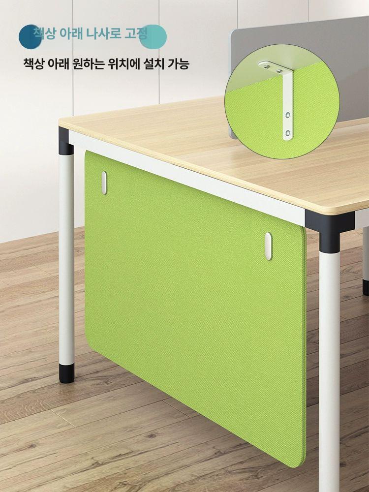 하부 가림막 모션데스크 하단 사생활 보호 책상 가림개 진그레이 60 x 40cm 무타공 포함 - 상세 이미지 2
