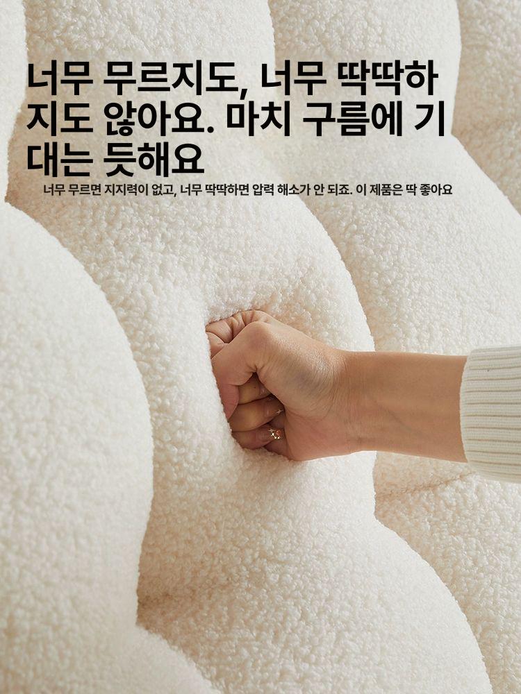 침대 머리쿠션 베드 목 스노우볼 등 베개 레저 - 상세 이미지 2