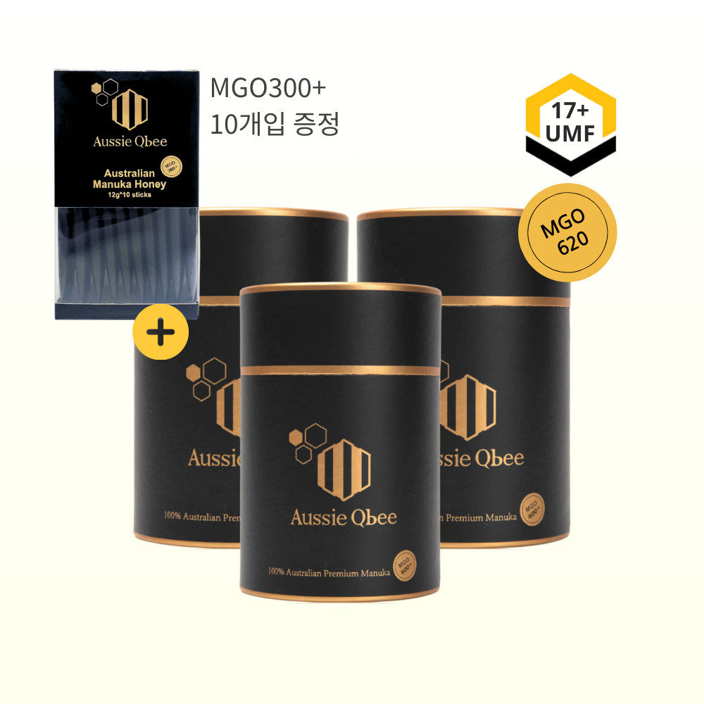 오지퀸비 마누카꿀 스틱 MGO600+30개입 360g, 3개 - 상품 이미지