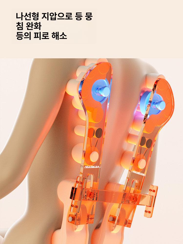 등받이 경추 다기능 어깨 목 안마 안마시트 겸용 사무실 4 진그레이 1 마사지 헤드 + 오픈 견인 - 상세 이미지 4