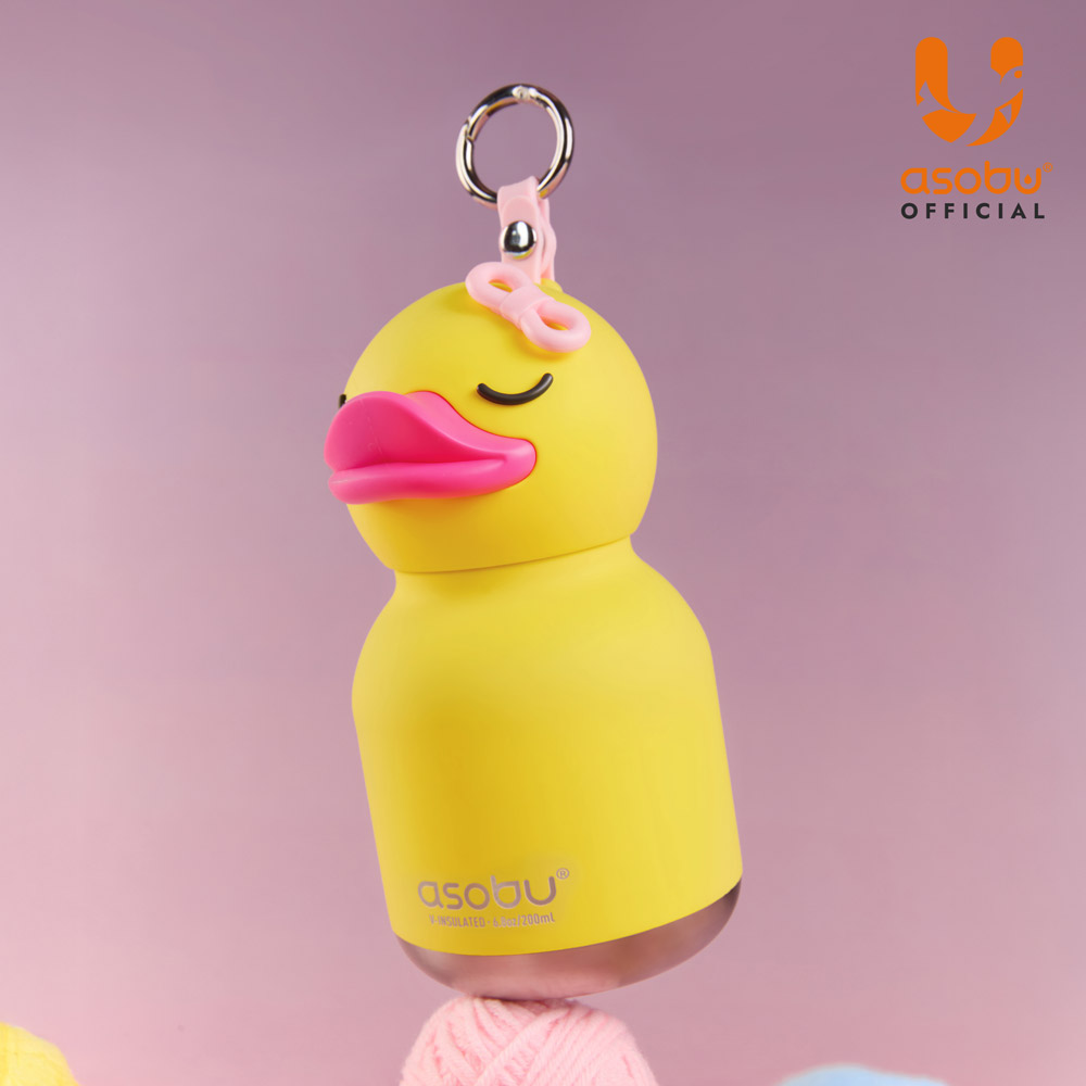 아소부 스테인레스 보온보냉 키링 텀블러 미니 베스티 200ml, 덕키 - 상세 이미지 3