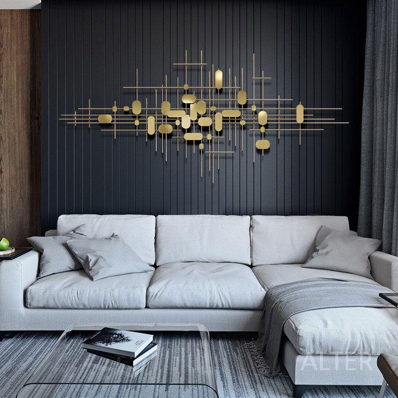거실 벽장식 철제 북유럽 벽걸이 인테리어 럭셔리 벽걸이 150x70cm - 상세 이미지 2