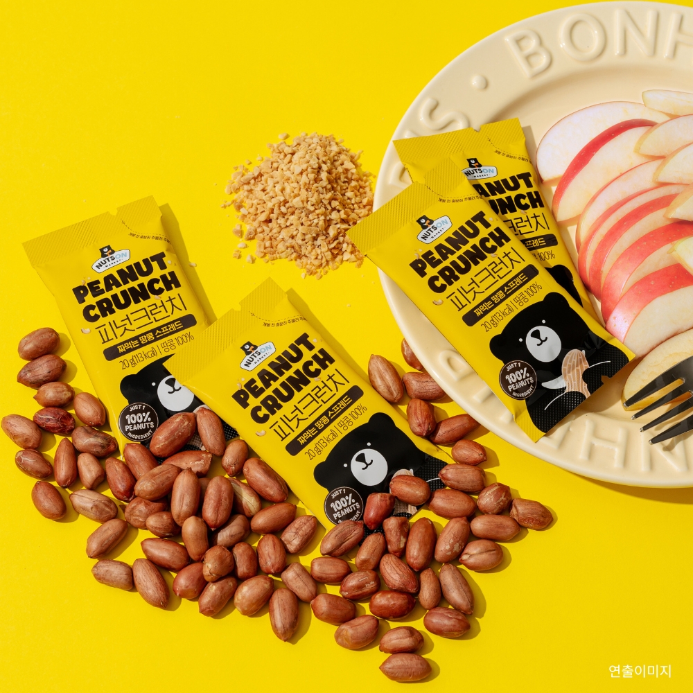 [넛츠온] 넛버터 피넛크런치(20g x 10p) / 땅콩100% 스프레드 스틱 - 상세 이미지 5