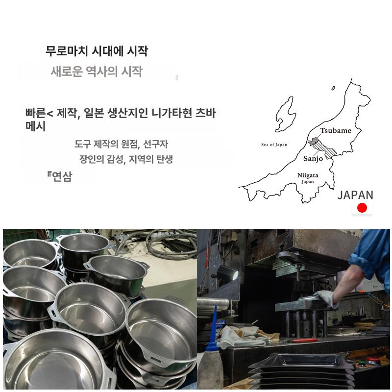 스테인리스 넘침 방지 인덕션 가능 무광 마감 파스타용 18cm 단일 손잡이 - 상세 이미지 5