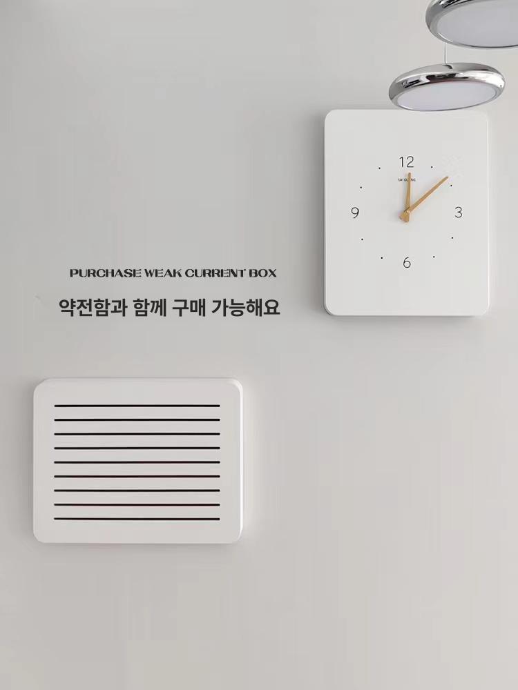 시계형 두꺼비집 덮개 배전함 케이스 가리개 걸이형 타일벽 블랙월넛 풀 넘버 너도밤나무 가로 45 x 35 37 x 27 왼쪽 개폐형 16mm - 상세 이미지 5
