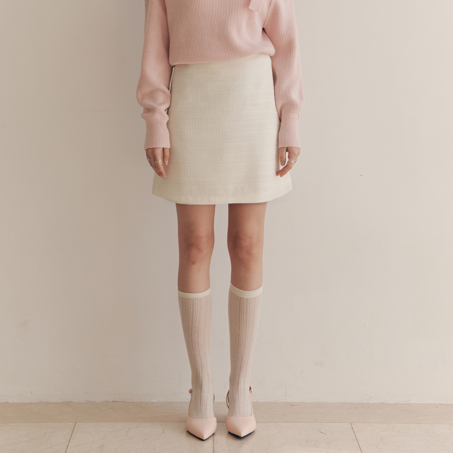 [제로스트릿][2컬러] 크리미 트위드 스커트 CREAMY TWEED SKIRT 이미지 7