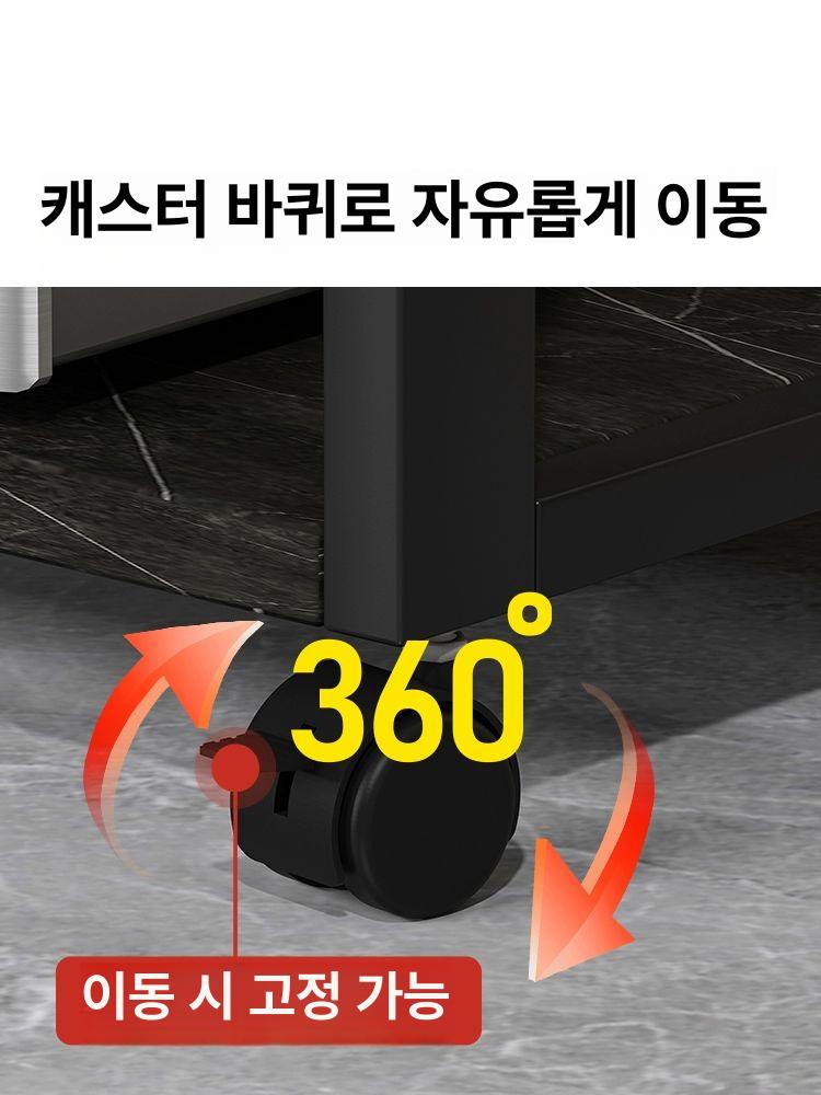 장비 거치대 앰프 선반 콘솔 수납대 진열장 우퍼 수납장 블랙 프레임 블랙 보드 3단 - 상세 이미지 4