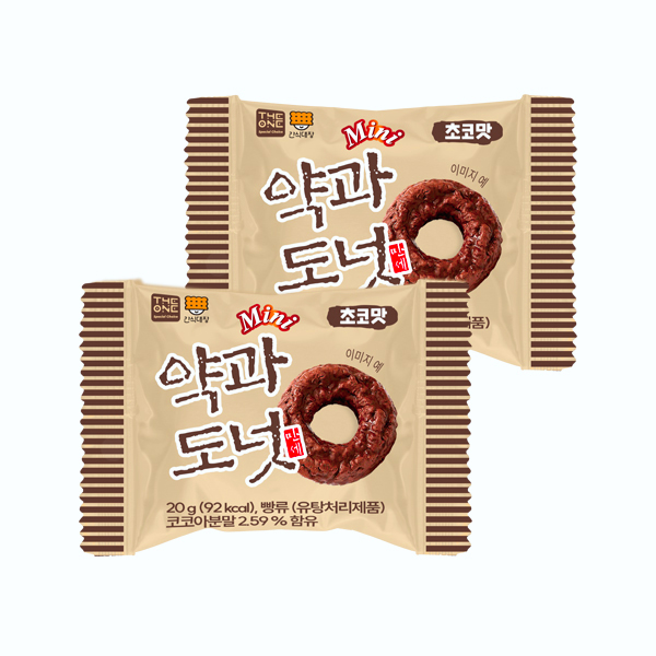 미니 약과도넛(BOX) 18g x 40개입(2BOX) 쫀득 쫀득한 국민간식 효도간식 이미지 6