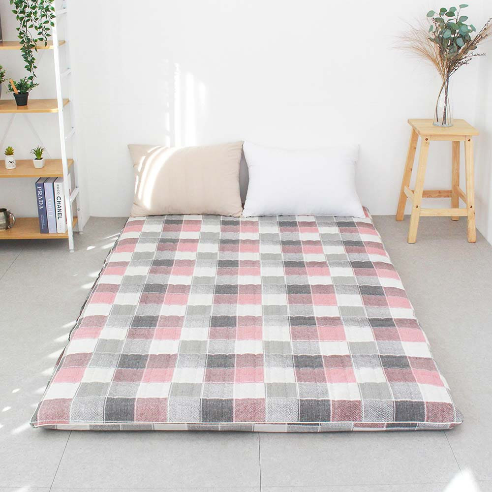 아르떼베딩 국산 순면누빔 요매트 (솜포함) 바닥요 스테이 핑크 싱글 5cm