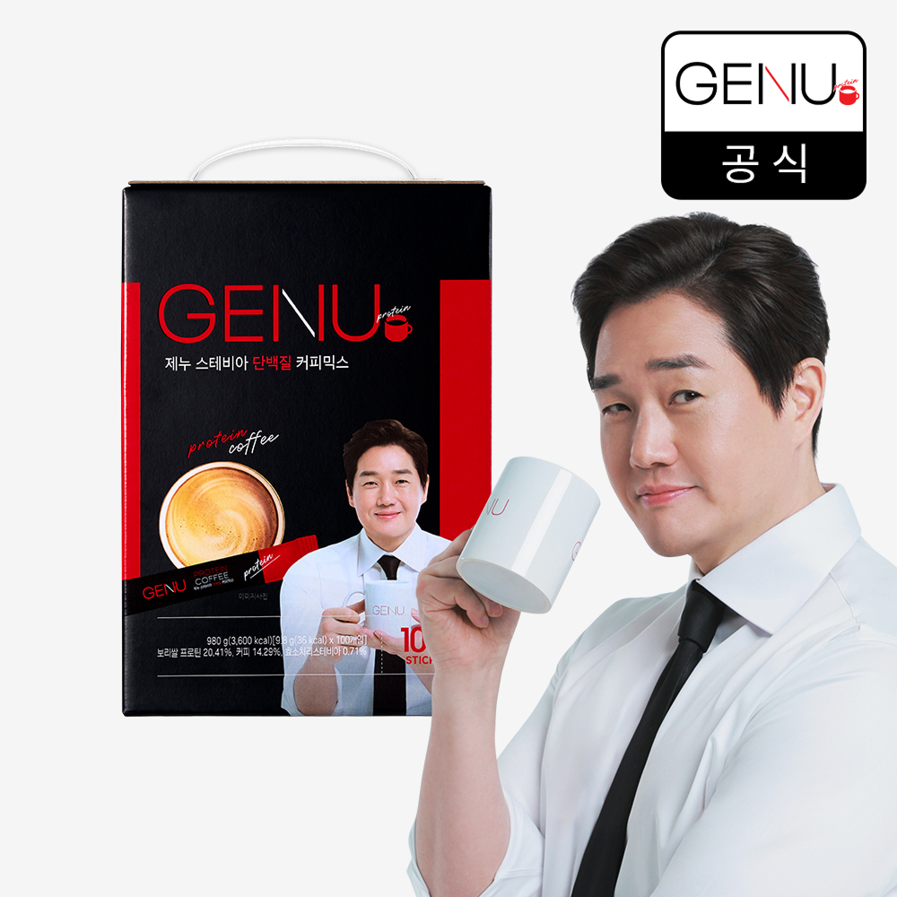 제누 스테비아 단백질 커피믹스 9.8g 유지태커피 오리지널, 100개입, 1개 제품 이미지