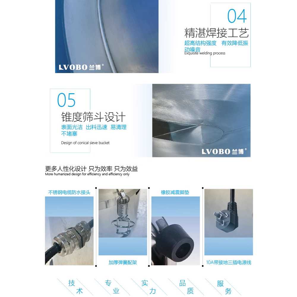 전동 채반기 석발 자동 제빵 스텐 진동채 떡집 곡물 10CM 스크린 1개 + 커버 1개 - 상세 이미지 4