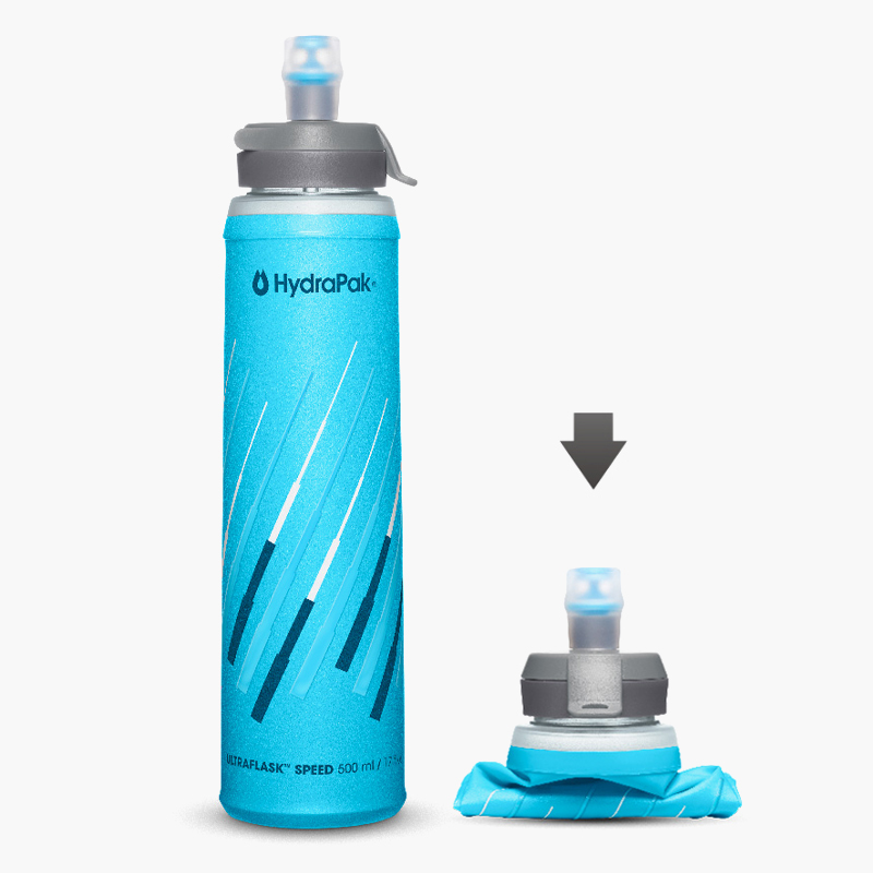 하이드라팩 울트라 플라스크 500ml 스피드 등산 러닝 경량 접이식 물병 - 상품 이미지