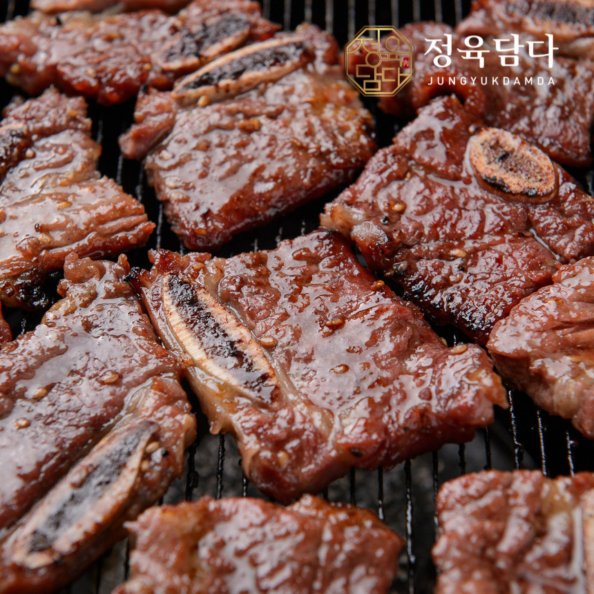 [새벽배송] 선물포장 추석 명절 생 LA갈비 선물 세트 꽃갈비 2kg, 1개