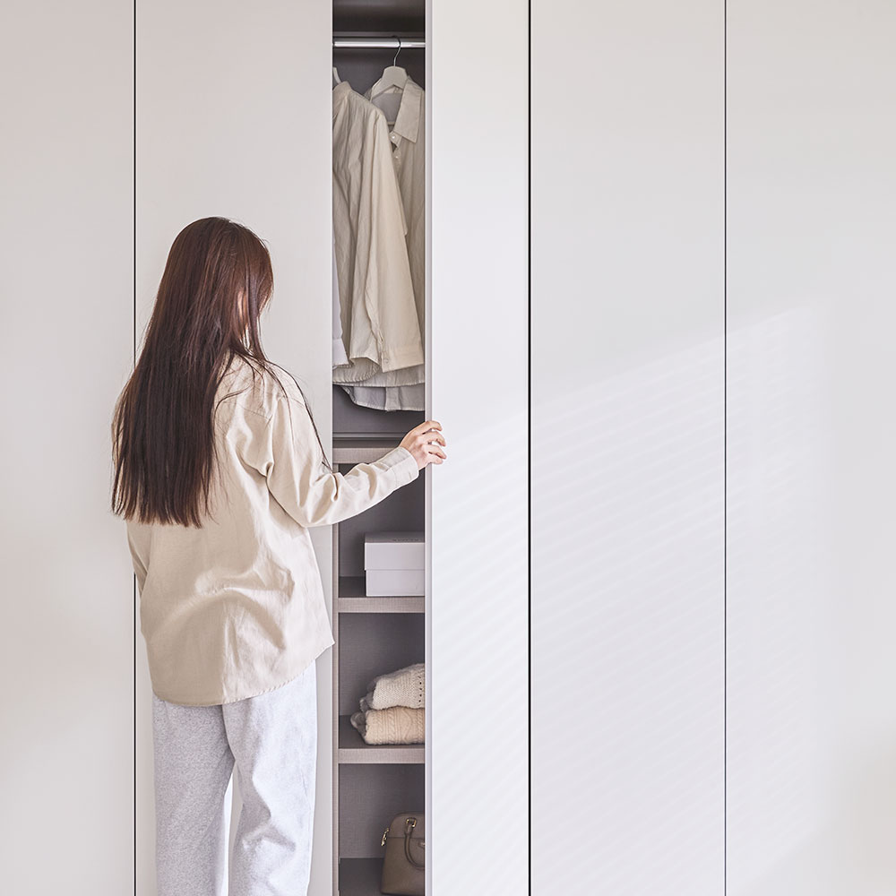 장인가구 드로잉 E0등급 여닫이 붙박이장 서라운딩 최적화 맞춤시공 30cm 작은방 안방