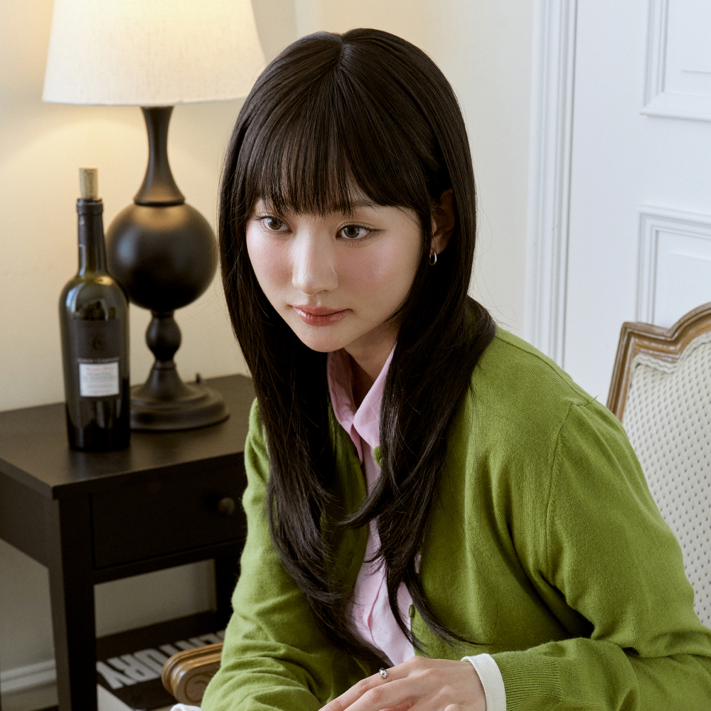 수제통가발 롱 허그펌 레이어드 볼륨웨이브 여자가발 아일라 - 상세 이미지 4