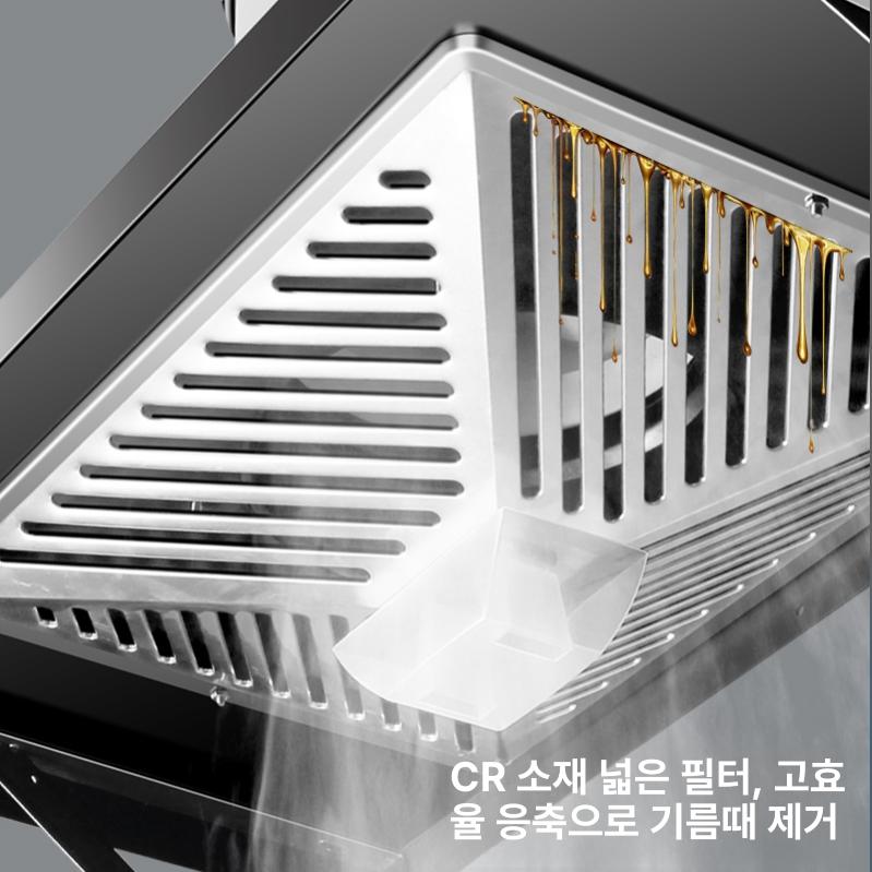 베란다 환풍기 후드 배기팬 산업용 덕트팬 흡연실 환기팬 1단계 오일 필터 6인치 150mm 2m A 1x1x1cm - 상세 이미지 4